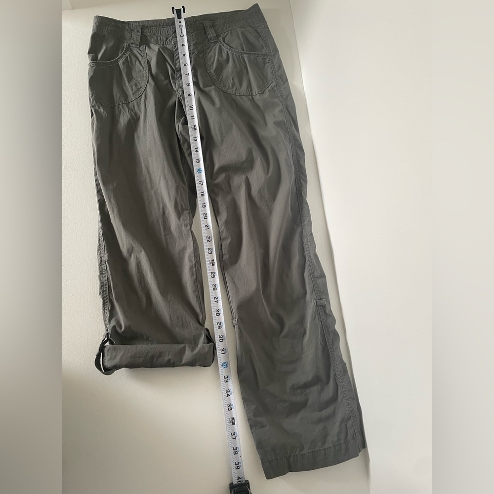 Kuhl Women's Green Convertible Roll-up Hiking or Trail Straight Leg Pants Size 8 - Picture 3 of 7